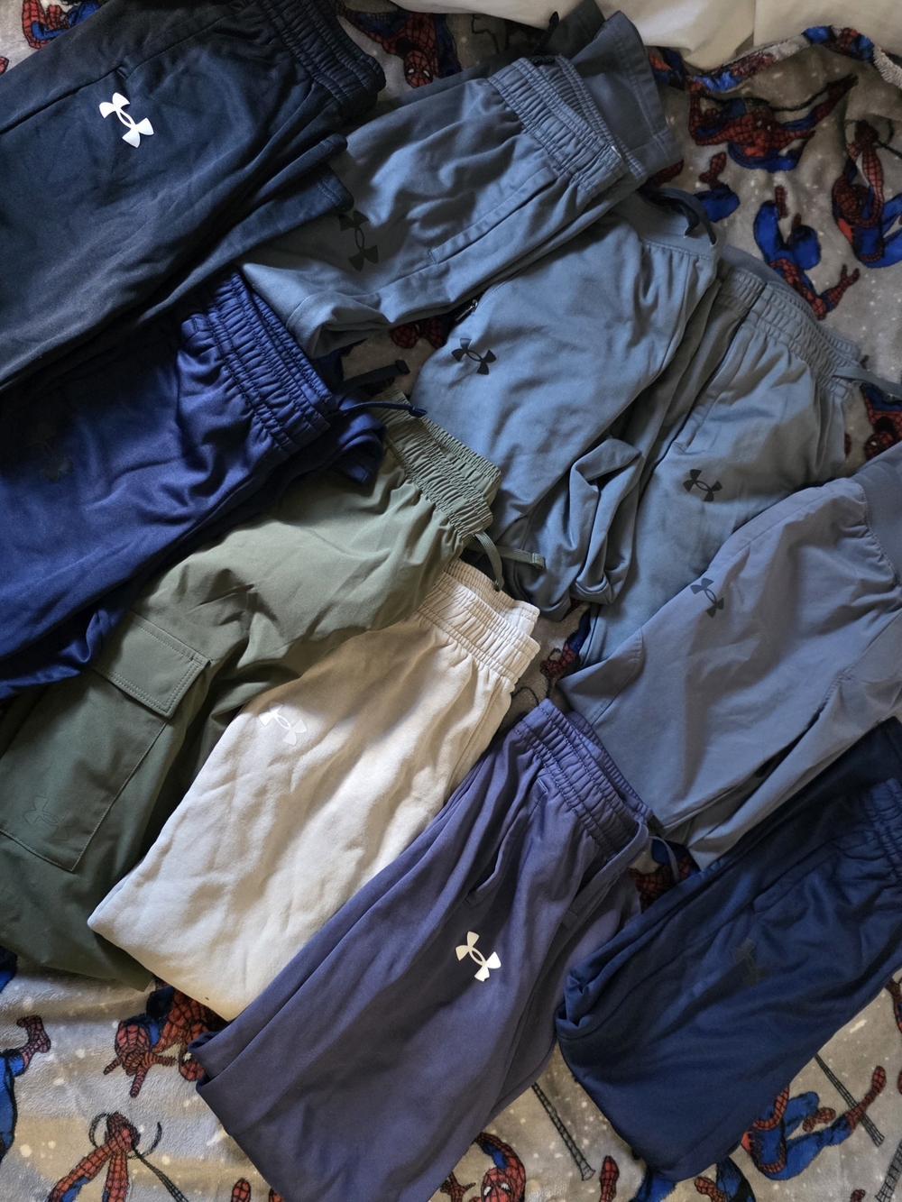 Under Armour Kids Jogger Sweatpants in Navy, Gray, Olive & Cream